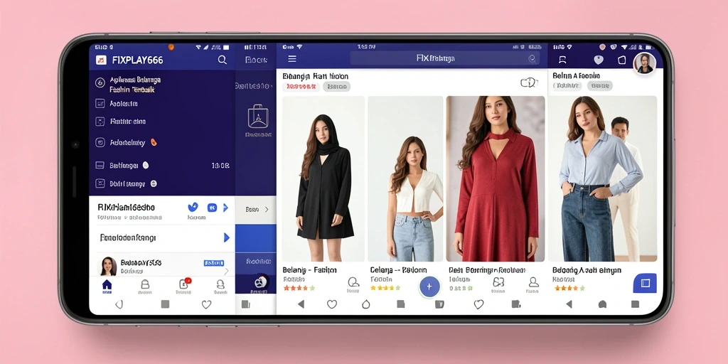 Tampilan antarmuka FIXPLAY666 yang menarik dan fungsional untuk belanja fashion.