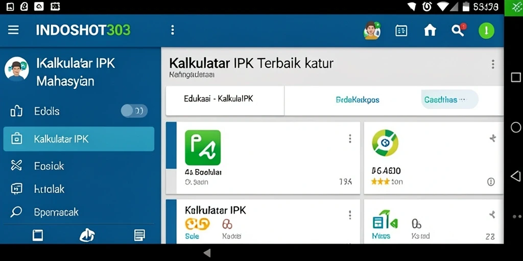Antarmuka pengguna yang sederhana untuk Kalkulator IPK.