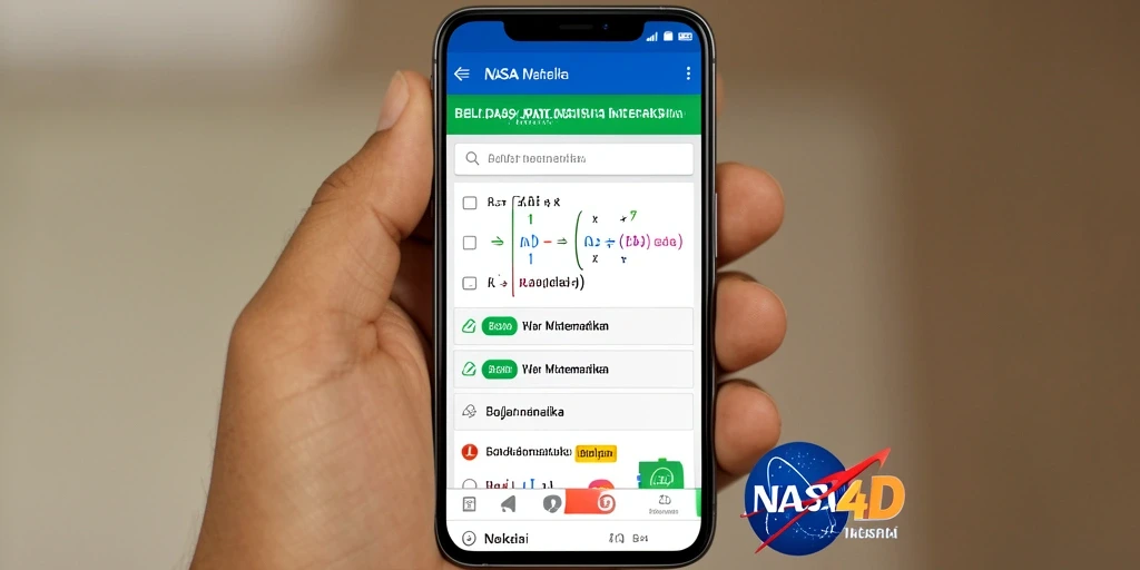 Tampilan aplikasi NASA4D yang interaktif dan edukatif.