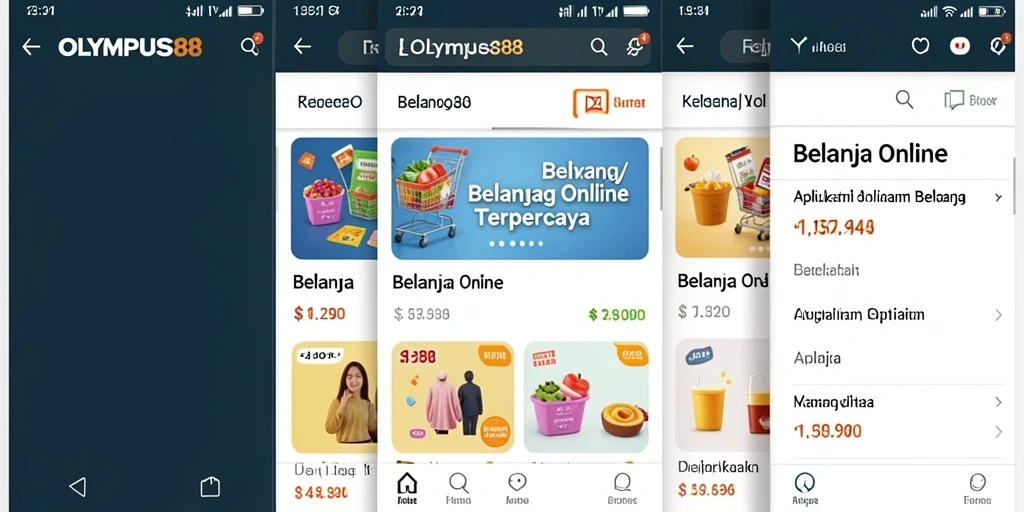 Tampilan antarmuka OLYMPUS88 yang ramah pengguna.