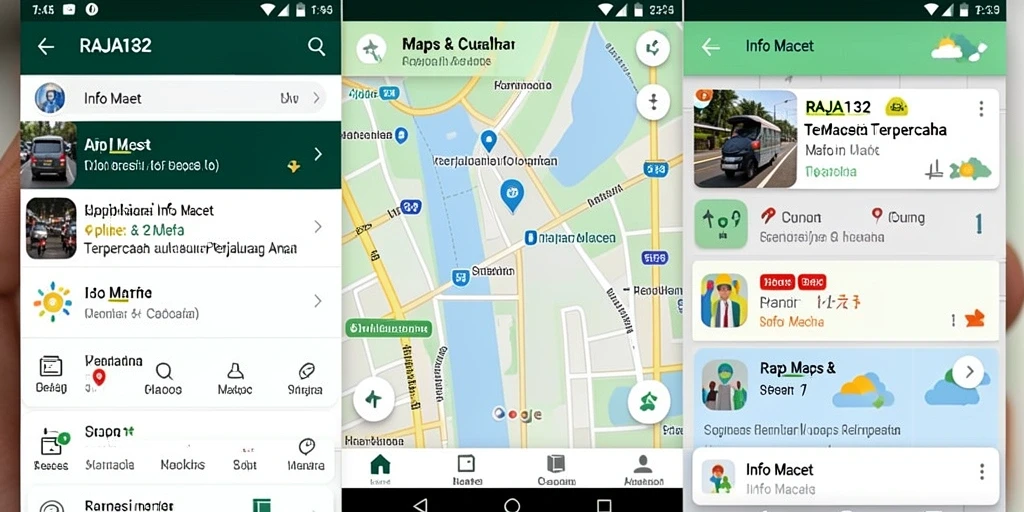 Tampilan antarmuka RAJA132 yang intuitif dan informatif.