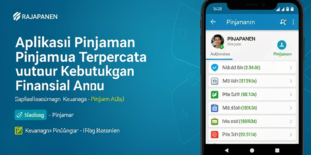 Antarmuka RAJAPANEN yang sederhana dan intuitif untuk pengajuan pinjaman.